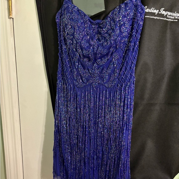 Alyce Elegant Blue Dress - Picture 1 of 5